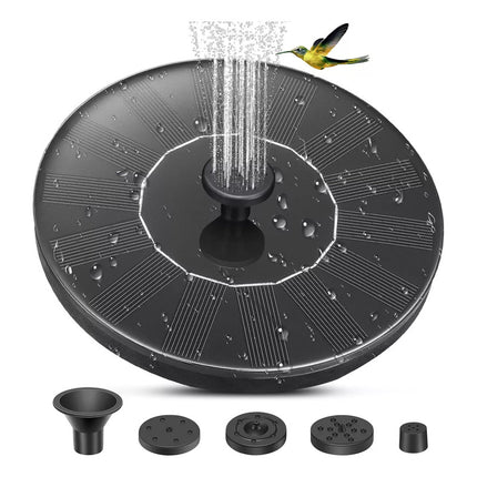 Fuente Flotante Recargable Con Panel Solar Jardin Exterior