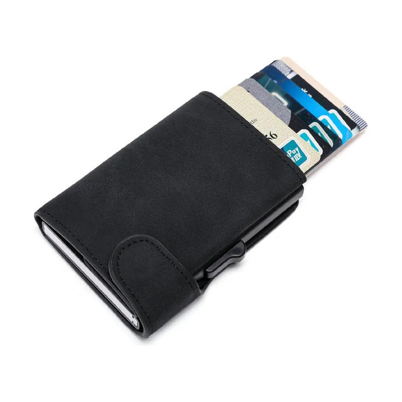 Billetera Con Tarjetero Rfid Antirrobo Billetes Horizontal
