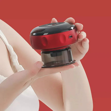 Masajeador Electrico Inalambrico Con Ventosas Anticelulitis Rojo