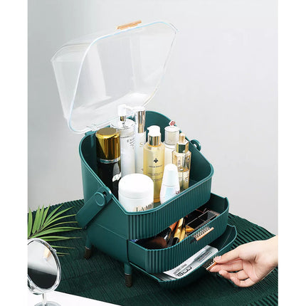 Organizador De Maquillaje Grande Porta Cosmeticos Con Asa