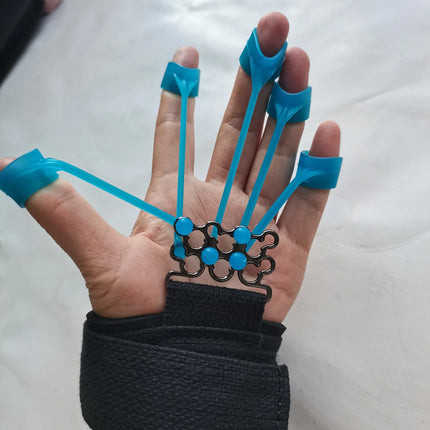 Entrenador De Dedos Premium Ejercitador Hand Grip Para Manos Celeste