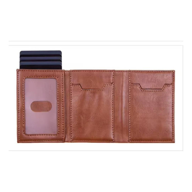 Billetera Con Tarjetero Rfid Antirrobo Con Cierre Y Monedero