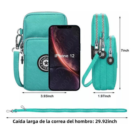 Bandolera Bolso De Hombro Deportivo Para Celular Para Mujer