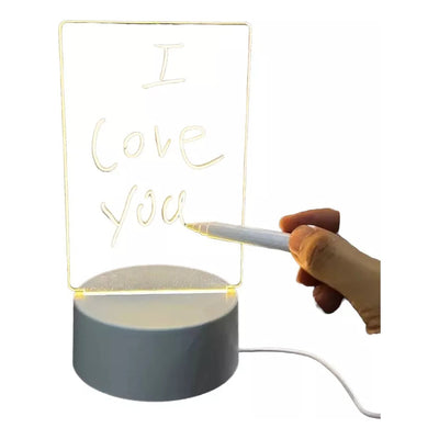 Pizarra Cartel Luminoso Led Rectangular Escribir Dibujar