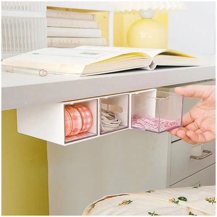 Mini Cajas Organizadoras Multiuso Adhesivas Baño Pack X4