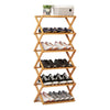 Zapatera Organizador De Zapatos Plegable De Bambú 6 Niveles