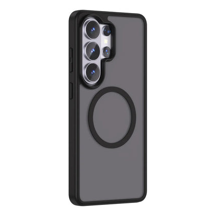 Funda Magnética Y Soporte Para Samsung Galaxy S25 Plus Ultra Negro S25 Ultra