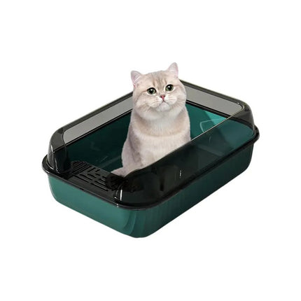Arenero Baño Bandeja Sanitaria Semicerrado Grande Para Gatos