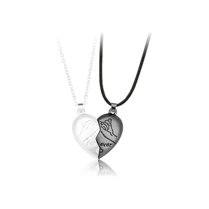 Collar Colgante De Corazón Para Compartir Con Pareja O Amigo