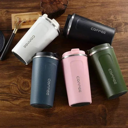 Vaso Taza Termico Mug 500ml Con Tapa Varios Colores Calidad