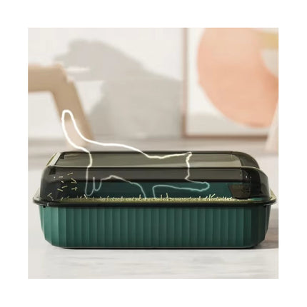Arenero Baño Bandeja Sanitaria Semicerrado Grande Para Gatos