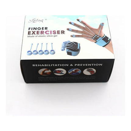 Entrenador De Dedos Premium Ejercitador Hand Grip Para Manos Celeste