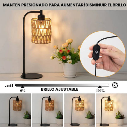Lampara De Mesa Escritorio Usb Brillo Ajustable + Bombilla