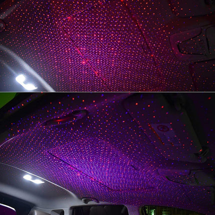 Luz Led Interior De Auto Usb Techo Azul Y Rojo Luz Led Casa Negro Azul Y Rojo