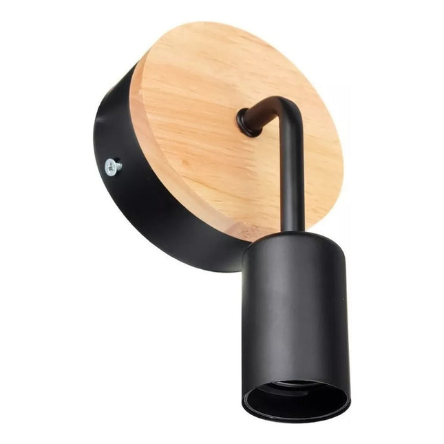 Pack X 2 Aplique De Pared Nordico Vintage Metal Madera