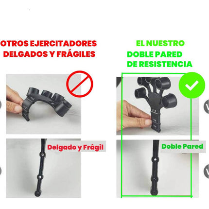 Ejercitador De Dedos Flex Grip Hand Grip, Anti Artritis Negro