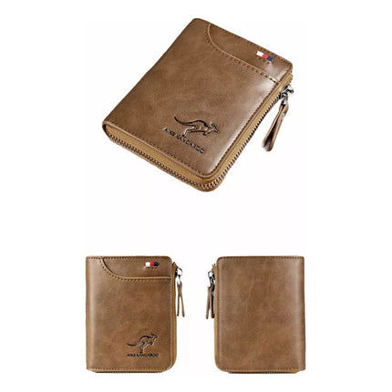 Billetera Cartera De Cuero Para Hombre Antirrobo Rfid