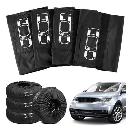 Funda Cubre Rueda Neumatico Auto Camioneta Rodado 13 A 18