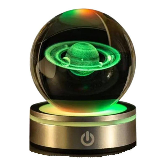 Lampara Bola De Cristal Veladora Multicolor Diseños Varios