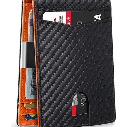 Billetera Tarjetero Delgada Con Protección Rfid 12 Ranuras