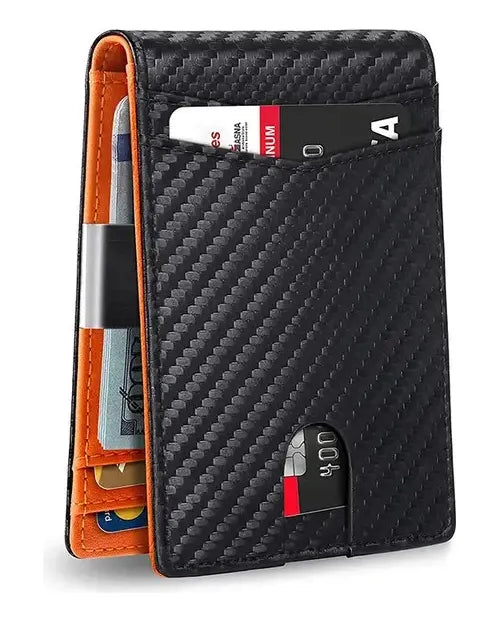 Billetera Tarjetero Delgada Con Protección Rfid 12 Ranuras