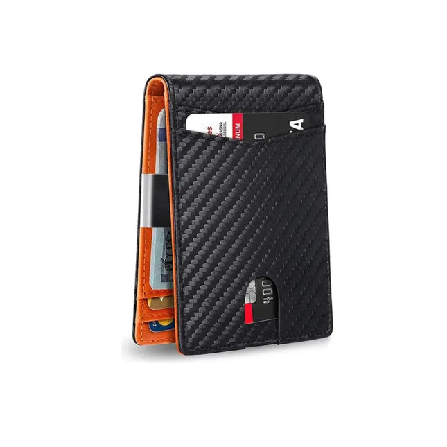 Billetera Tarjetero Delgada Con Protección Rfid 12 Ranuras
